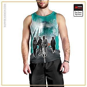 Tupac Shakur Tank Tops - Juice Vibrant Artwork Bishop Tupac Tank Top RM0310