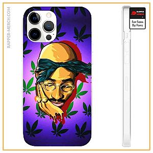 Tupac Shakur Cases - Tupac Shakur Vector Drip Marijuana Art Dope iPhone 12 Case RM0310