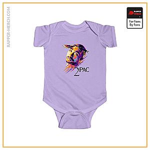 Tupac Shakur Baby Onesies - American Hip-Hop Rapper 2Pac Amaru Shakur Pop Art Baby Onesie RM0310