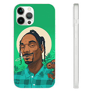 Snoop Dogg Cases - Stoned Snoop Dogg With Snoopy Dope Green iPhone 12 Case RM0310