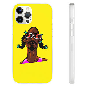 Snoop Dogg Cases - Awesome Snoop Dogg Caricature Yellow iPhone 12 Bumper Case RM0310