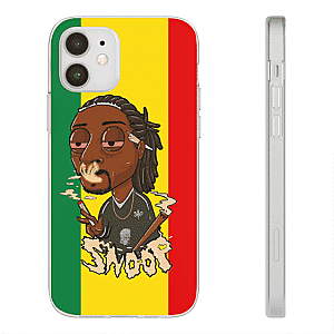 Snoop Dogg Cases - Rastaman Themed Stoner Snoop Dogg Smoking iPhone 12 Case RM0310