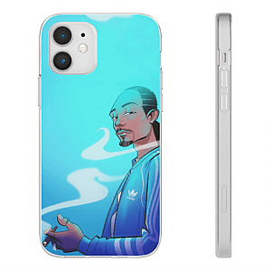 Snoop Dogg Cases - American Rapper Snoop Dogg Smoking Cool Blue iPhone 12 Case RM0310