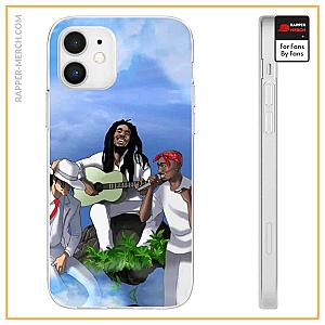 Tupac Shakur Cases - Tupac Shakur MJ &amp; Bob Marley Jamming On Heaven iPhone 12 Case RM0310