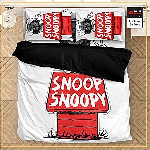 Snoop Dogg Bedding Sets - Snoopy Parody Snoop Dogg Minimalist White Bedclothes RM0310