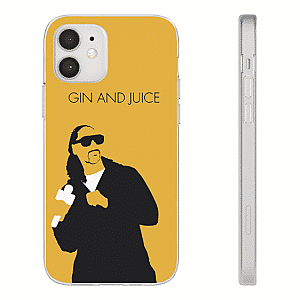 Snoop Dogg Cases - Snoop Dogg Gin And Juice Minimalistic Cartoon iPhone 12 Case RM0310