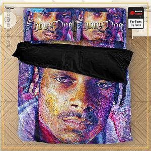 Snoop Dogg Bedding Sets - Snoop Dogg Realistic Portrait Art Purple Bedding Set RM0310