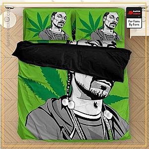 Snoop Dogg Bedding Sets - Cannabis Snoop Dogg Monochrome Art Green Bed Linen RM0310