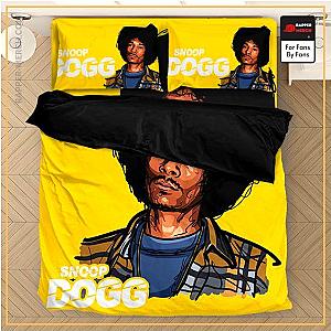 Snoop Dogg Bedding Sets - Snoop Dogg Afro Hair Portrait Artwork Yellow Bedding Set RM0310