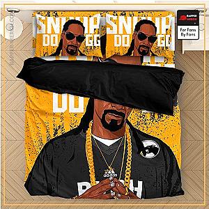 Snoop Dogg Bedding Sets - American Rapper Snoop Dogg Fan Art Yellow Bedclothes RM0310