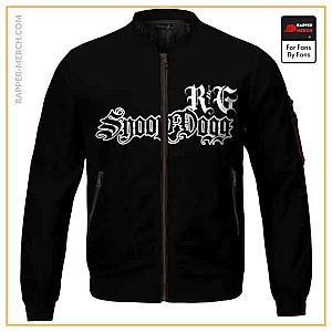 Snoop Dogg Jackets - Rhythm And Gangsta Snoop Dogg Logo Black Bomber Jacket RM0310