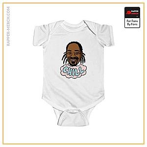 Snoop Dogg Baby Onesies - Chillin Snoop Doggy Dogg Minimalistic Portrait Art Baby Bodysuit RM0310