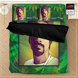 Snoop Dogg Bedding Sets - Snoop Doggy Dogg Marijuana Background Green Bed Linen RM0310