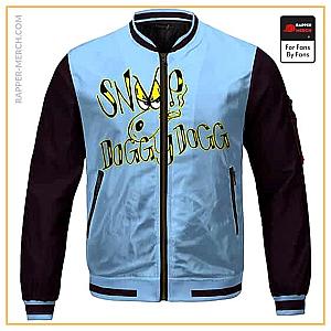 Snoop Dogg Jackets - King Of West Coast Snoop Dogg Cartoon Sky Blue Varsity Jacket RM0310