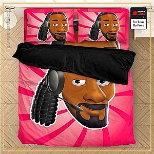 Snoop Dogg Bedding Sets - Bigg Snoop Dogg Artwork Animation Pink Bedding Set RM0310