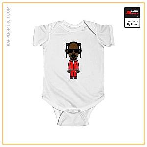 Snoop Dogg Baby Onesies - Snoop Dogg Cartoon In Tracksuit Awesome Baby Bodysuit RM0310