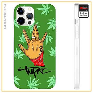 Tupac Shakur Cases - Tupac Shakur Iconic Gang Sign Minimalist Art iPhone 12 Case RM0310