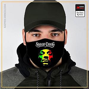 Snoop Dogg Face Masks - Reggae Snoop Dogg Face Art Dope Black Cloth Face Mask RM0310