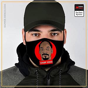 Snoop Dogg Face Masks - Long Beach Rapper Face Portrait Snoop Dogg Black Face Mask RM0310