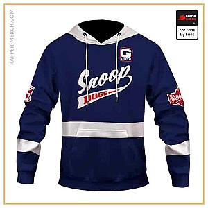 Snoop Dogg Hoodies - Dope Snoop Dogg Puck Hockey Jersey Inspired Hoodie Jacket RM0310