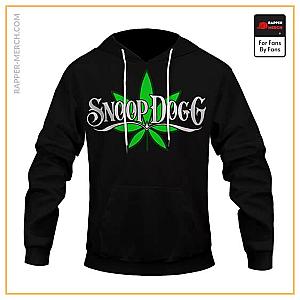 Snoop Dogg Hoodies - Cool Marijuana Leaf Snoop Dogg Icon Black Hoodie Jacket RM0310