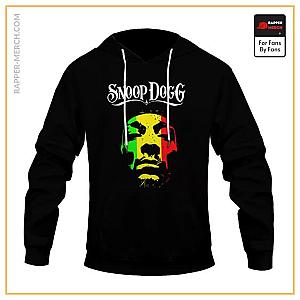 Snoop Dogg Hoodies - Rastafarian Colors Snoop Dogg Face Art Unique Hoodie Jacket RM0310