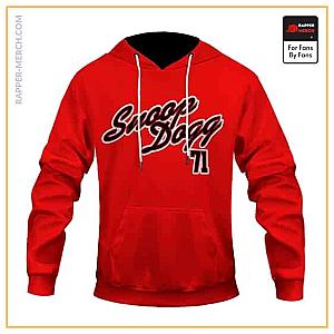 Snoop Dogg Hoodies - Snoop Dogg Broadus Calvin 1971 Tribute Red Hoodie Jacket RM0310