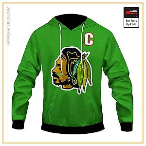 Snoop Dogg Hoodies - Chicago Blackhawks Snoop Dogg Design Stylish Green Hoodie RM0310