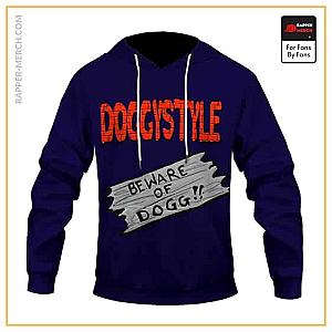 Snoop Dogg Hoodies - Snoop Doggystyle Beware Of Dogg Cool Navy Blue Hoodie RM0310