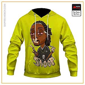 Snoop Dogg Hoodies - Stoner Snoop Dogg Cartoon Smoking Badass Pullover Hoodie RM0310