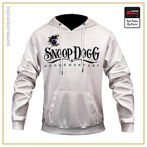 Snoop Dogg Hoodies - Snoop Dogg Doggumentary Studio Album White Pullover Hoodie RM0310