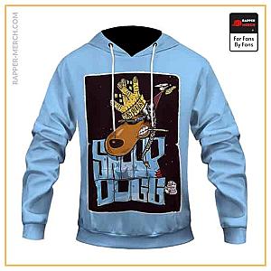 Snoop Dogg Hoodies - King Of West Coast Snoop Dogg Cartoon Sky Blue Hoodie Jacket RM0310