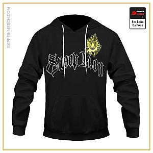 Snoop Dogg Hoodies - Snoop Lion Head Minimalistic Logo Art Black Pullover Hoodie RM0310