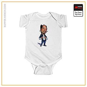 Snoop Dogg Baby Onesies - Amazing Caricature Snoop Dogg Portrait Cool Baby Bodysuit RM0310