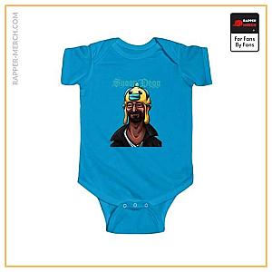 Snoop Dogg Baby Onesies - Snoop Dogg High as a Kite Fish Hat Funny Artwork Baby Romper RM0310