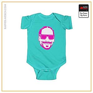 Snoop Dogg Baby Onesies - Happy Go Lucky Snoop Dogg Neon Pink Dope Baby Bodysuit RM0310