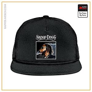 Snoop Dogg Caps - Dog Face Parody Snoop Dogg Black Snapback Cap RM0310