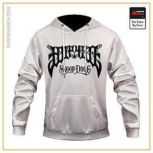 Snoop Dogg Hoodies - Badass Huf 420 Snoop Dogg Artwork White Hoodie Jacket RM0310