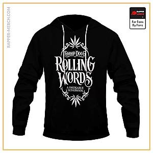 Snoop Dogg Hoodies - Snoop Dogg Rolling Words Weed Art Unique Black Hoodie RM0310