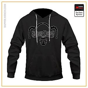 Snoop Dogg Hoodies - Cool Snoop Dogg Braids Silhouette Black Hoodie Jacket RM0310