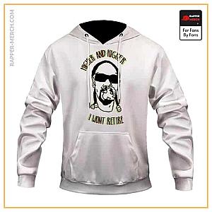 Snoop Dogg Hoodies - Higher And Higher Snoop Dogg Trippy Head Art White Hoodie RM0310