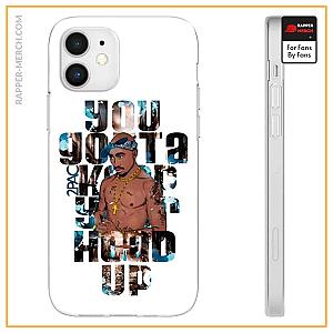 Tupac Shakur Cases - Tupac Amaru Shakur Keep Ya Head Up Awesome iPhone 12 Case RM0310