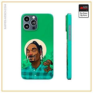 Snoop Dogg Cases - Stoner Snoop Dogg With Snoopy Cool Green iPhone 13 Cover RM0310