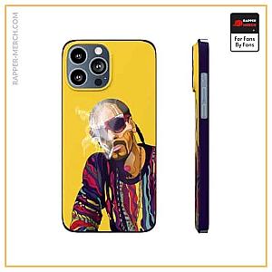 Snoop Dogg Cases - Stoner Calvin Snoop Dogg Smoking Cool Yellow iPhone 13 Case RM0310