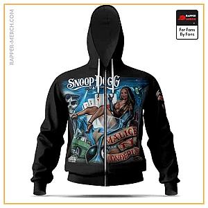 Snoop Dogg Zipped Hoodies - Snoop Dogg Malice In Wonderland Cover Badass Zip Hoodie RM0310