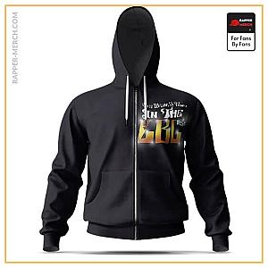 Snoop Dogg Zipped Hoodies - Snoop Dogg Once Upon A Time In LBC Black Zip Up Hoodie RM0310