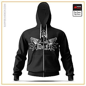 Snoop Dogg Zipped Hoodies - Thug Life Gangsta Snoop Dogg Guns And Weed Art Zip Up Hoodie RM0310