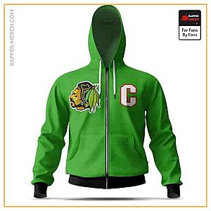 Snoop Dogg Zipped Hoodies - Chicago Blackhawks Snoop Dogg Design Cool Zip Hoodie Jacket RM0310