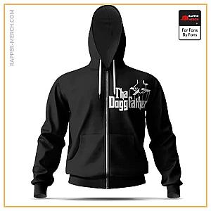 Snoop Dogg Zipped Hoodies - The Doggfather Snoop Dogg Logo Minimalistic Zip Up Hoodie RM0310