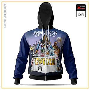 Snoop Dogg Zipped Hoodies - Snoop Dogg Coolaid Studio Album Cover Art Dope Zipper Hoodie RM0310